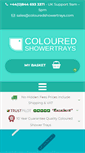 Mobile Screenshot of colouredshowertrays.com